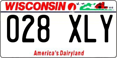 WI license plate 028XLY