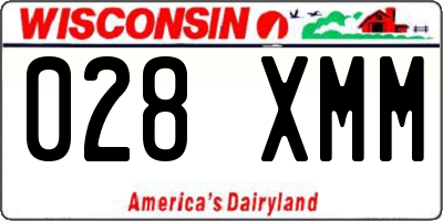 WI license plate 028XMM
