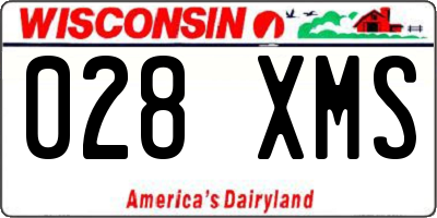 WI license plate 028XMS