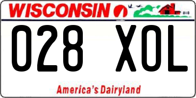 WI license plate 028XOL