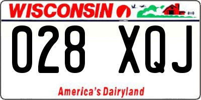 WI license plate 028XQJ