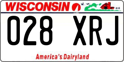 WI license plate 028XRJ