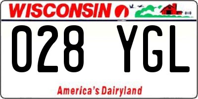 WI license plate 028YGL