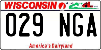 WI license plate 029NGA