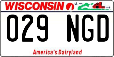WI license plate 029NGD