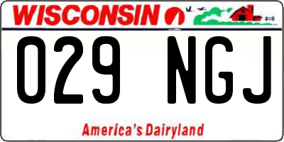 WI license plate 029NGJ