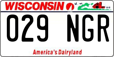 WI license plate 029NGR