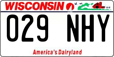 WI license plate 029NHY