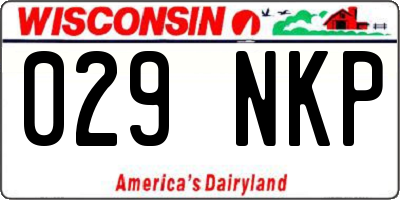 WI license plate 029NKP