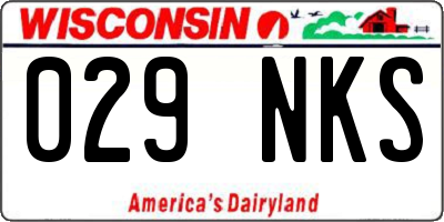 WI license plate 029NKS