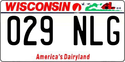 WI license plate 029NLG