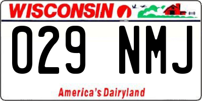 WI license plate 029NMJ