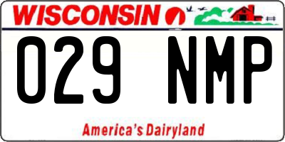 WI license plate 029NMP
