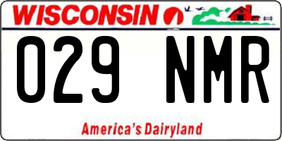 WI license plate 029NMR