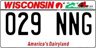 WI license plate 029NNG