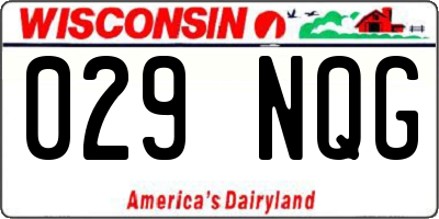 WI license plate 029NQG