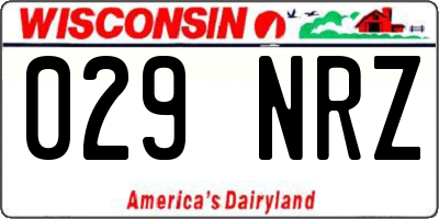 WI license plate 029NRZ