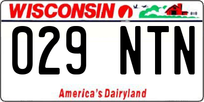 WI license plate 029NTN