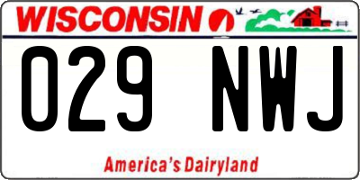 WI license plate 029NWJ
