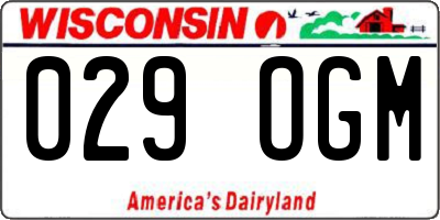 WI license plate 029OGM