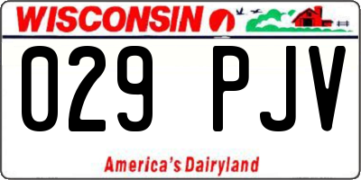 WI license plate 029PJV