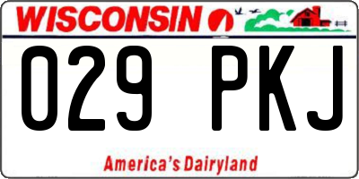 WI license plate 029PKJ