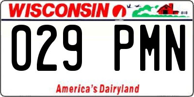 WI license plate 029PMN