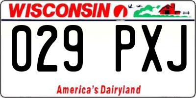 WI license plate 029PXJ