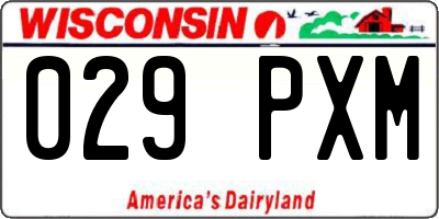 WI license plate 029PXM