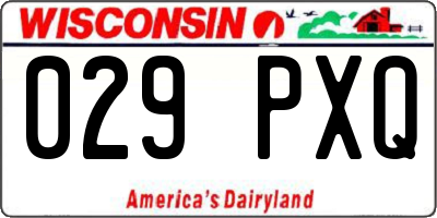 WI license plate 029PXQ
