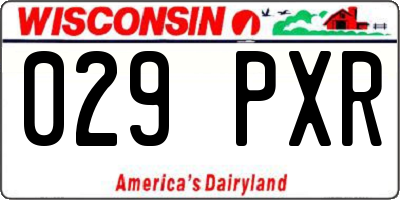 WI license plate 029PXR