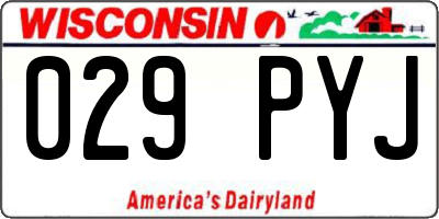 WI license plate 029PYJ