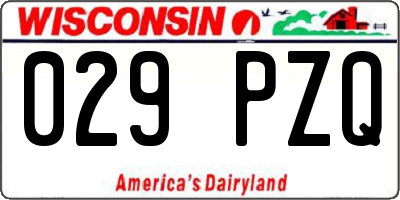 WI license plate 029PZQ