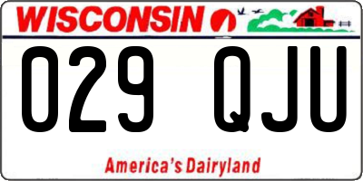WI license plate 029QJU