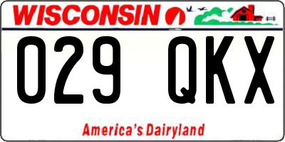 WI license plate 029QKX