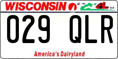WI license plate 029QLR