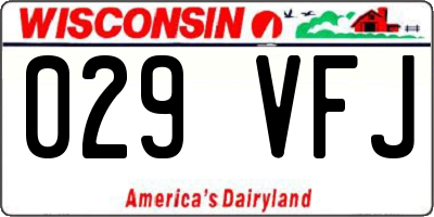 WI license plate 029VFJ