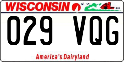 WI license plate 029VQG