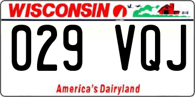 WI license plate 029VQJ