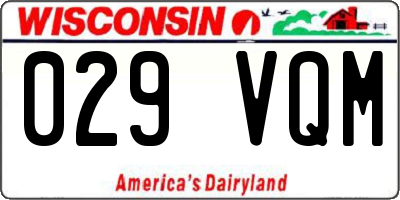 WI license plate 029VQM