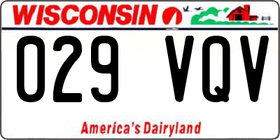 WI license plate 029VQV