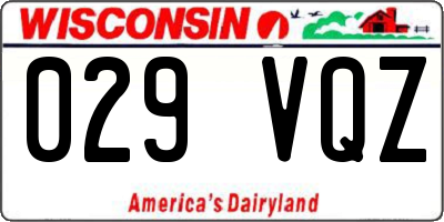 WI license plate 029VQZ