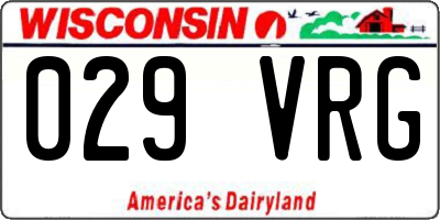 WI license plate 029VRG