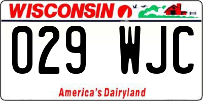 WI license plate 029WJC