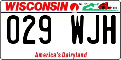 WI license plate 029WJH