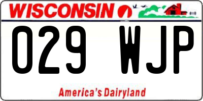 WI license plate 029WJP