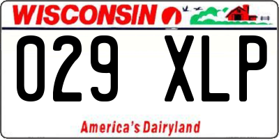 WI license plate 029XLP