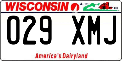 WI license plate 029XMJ