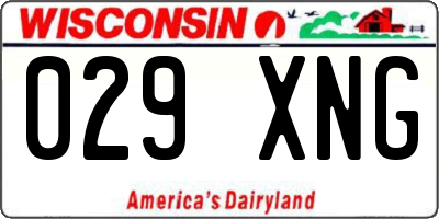 WI license plate 029XNG