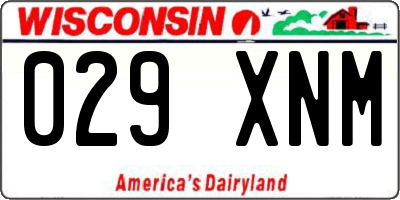 WI license plate 029XNM